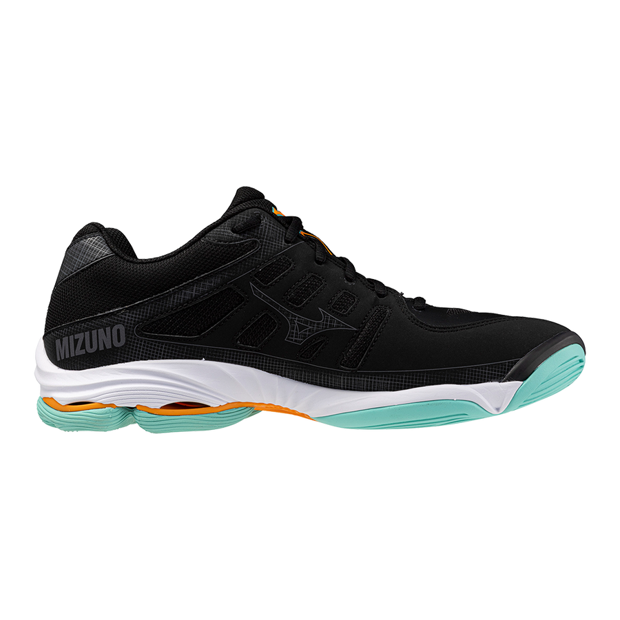 Mizuno WAVE VOLTAGE 2 Black/Tangelo/Ice Green